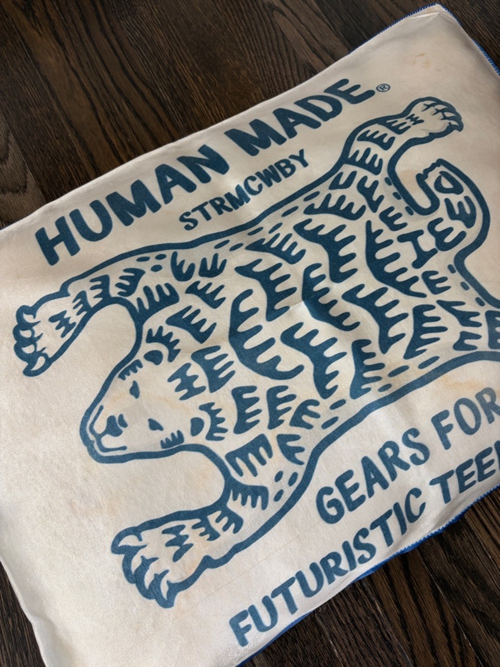 Human Made Polar Cord-Trimmed Printed Satin Pillow